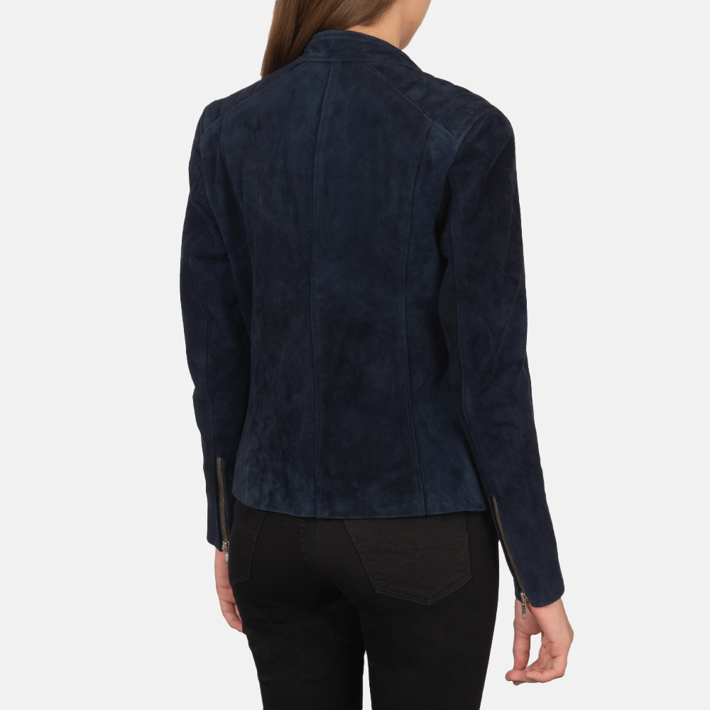 Suede Blue Jacket - Image 2
