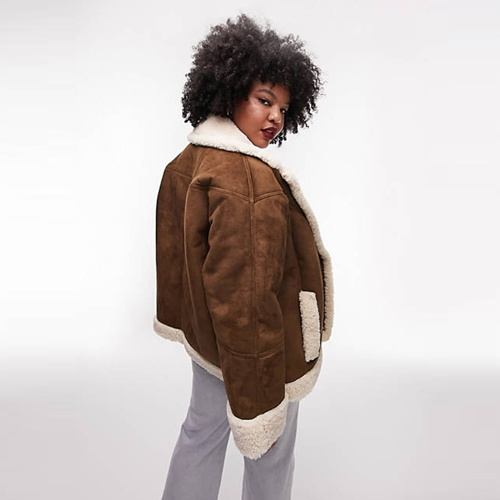 Aviator Jacket DARK BROWN - Image 2