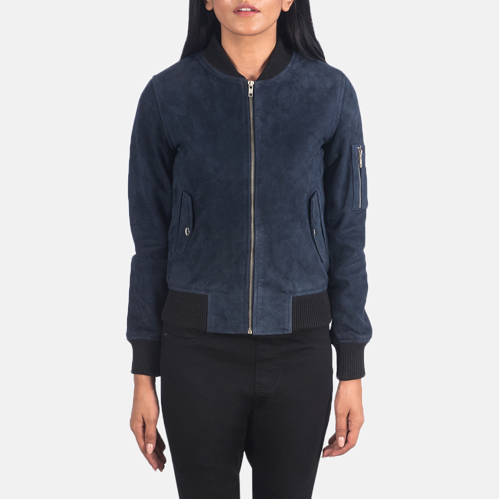 Suede Jacket Blue
