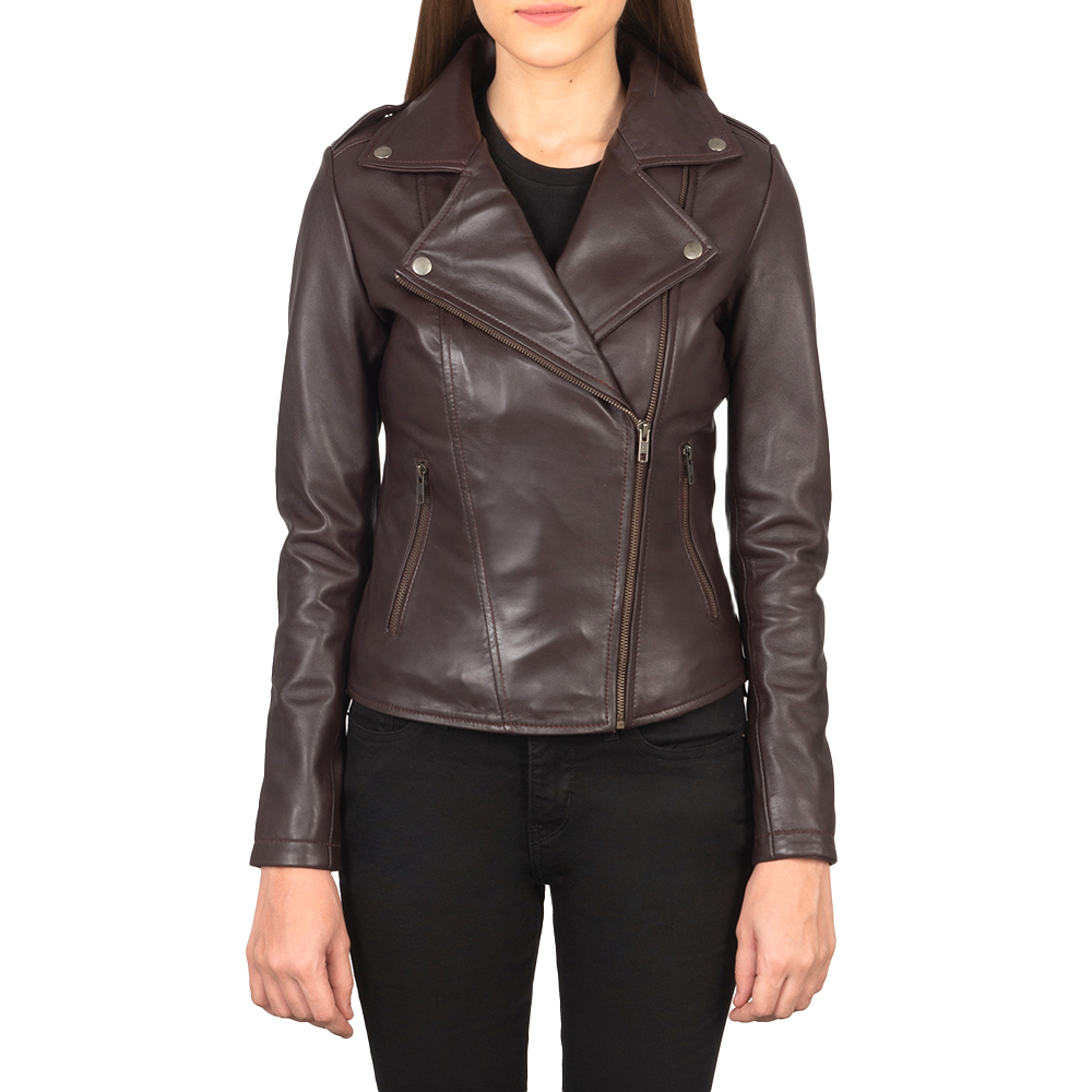 Choclate Brown Biker Jacket