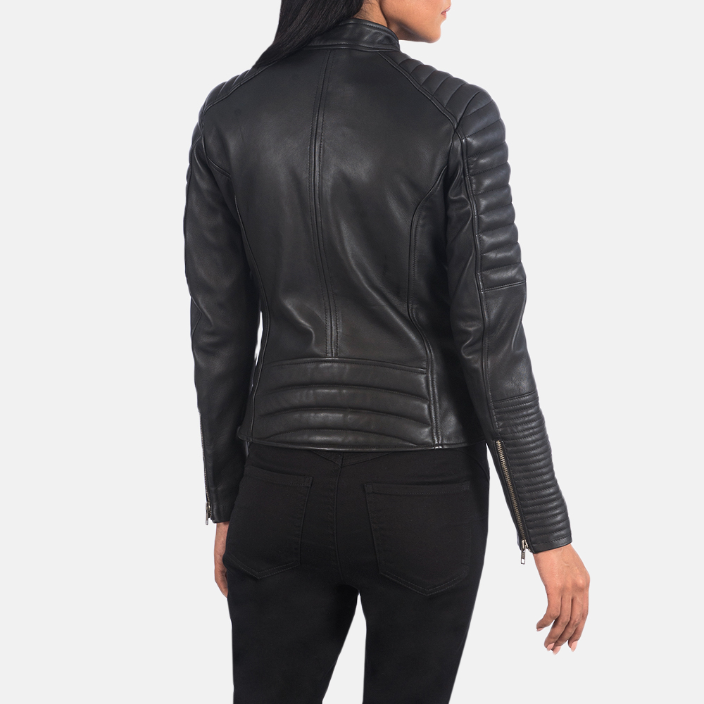 Black Leather Jacket - Image 2