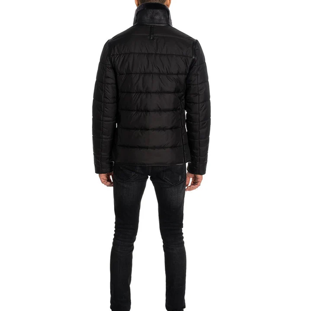 Ralf Men's Merino Shearling Sheepskin Coat - Black - Image 2